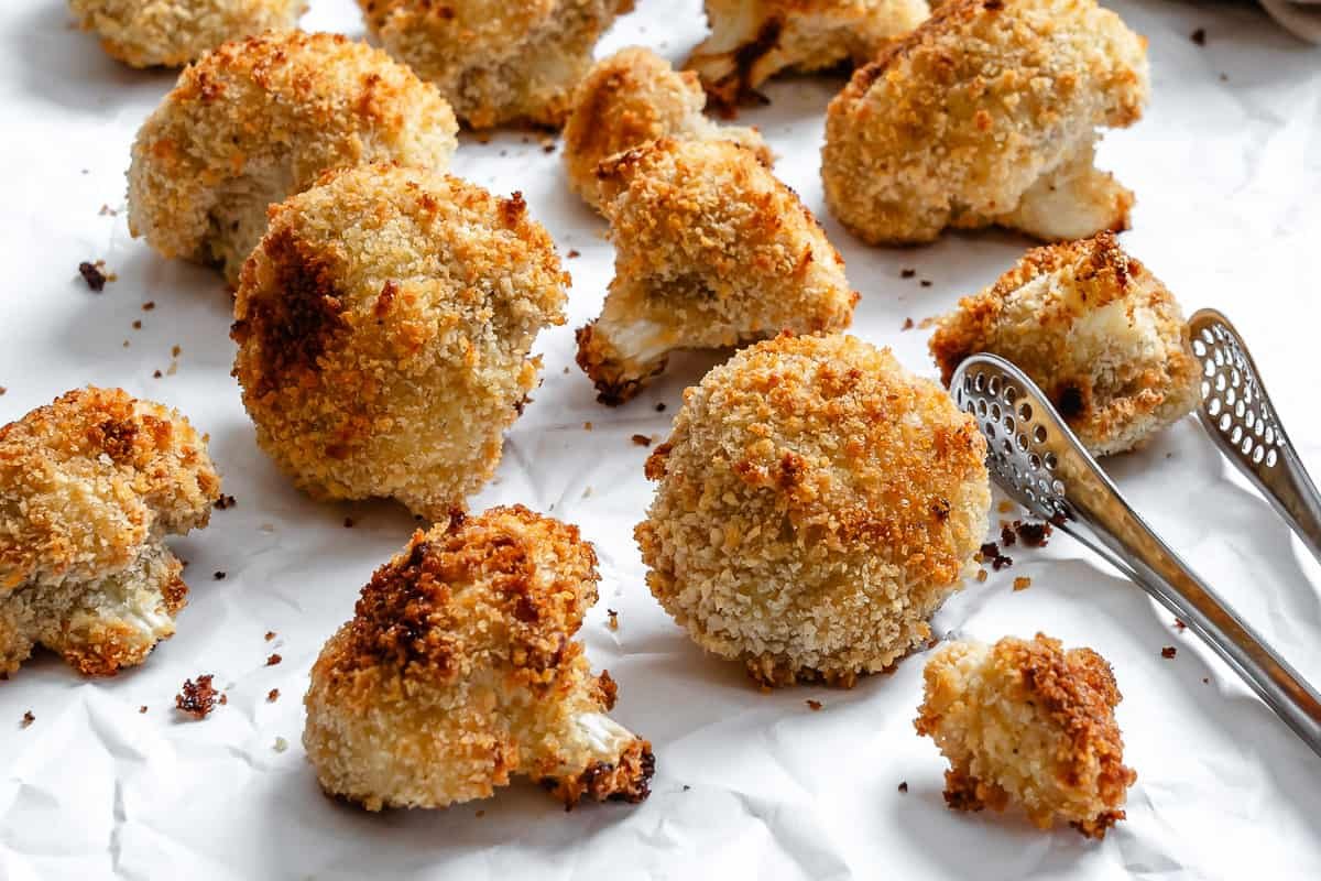 Breaded Cauliflower [Baked + Air Fried]