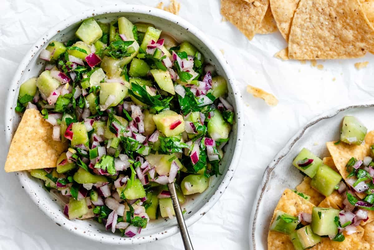 Cucumber Salsa [Cucumber Pico de Gallo]