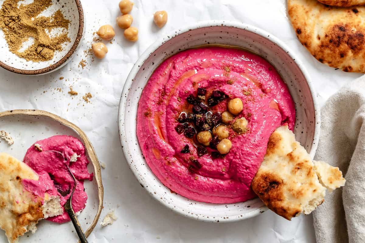Easy Beet Hummus