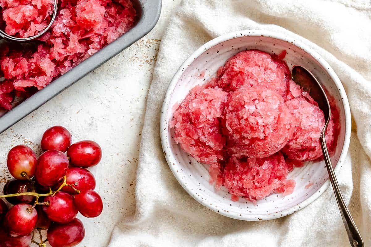 Easy Grape Sorbet (Red or Green)